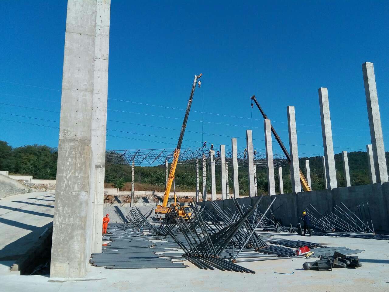 华阴搅拌站网架